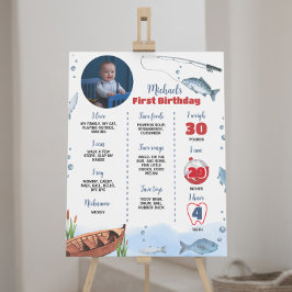 Det stora fiskets första milstolpe på födelsedagen poster