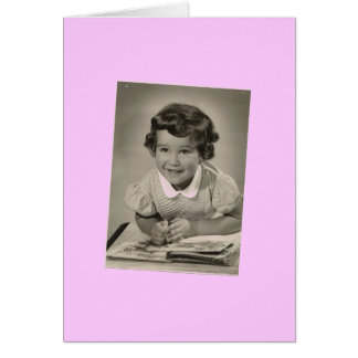 Det stora flickakortet hälsningskort