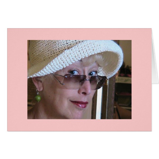 Det stora flickakortet hälsningskort (Framsidan Horizontal)