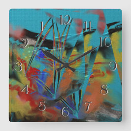 Det stora grova havet tar tid på fyrkantig klocka