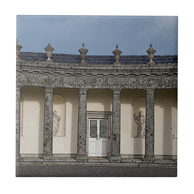 Det stora huset kakelplatta (Framsidan)