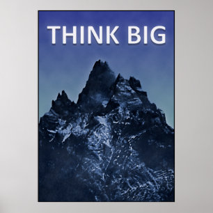 Det stora konceptet för inspirationell Tänka Poster