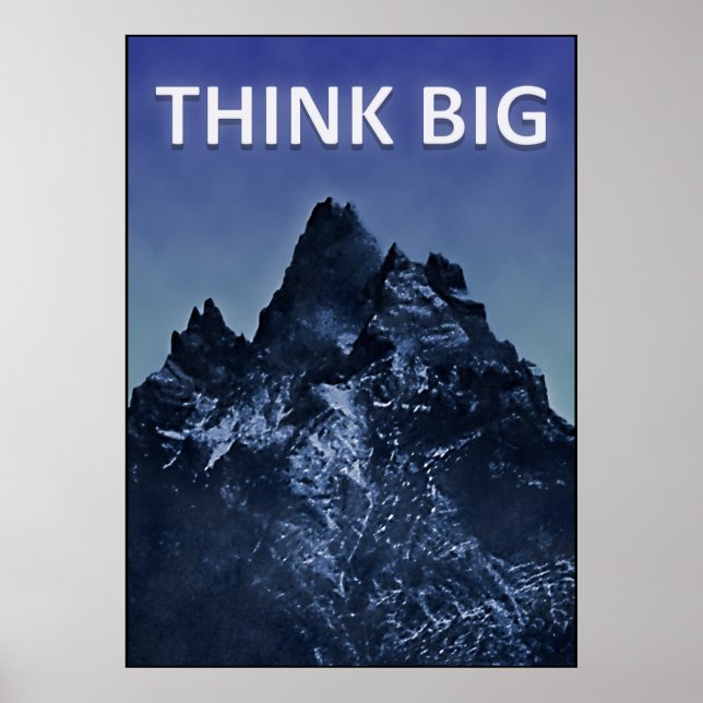 Det stora konceptet för inspirationell Tänka Poster (Framsidan)