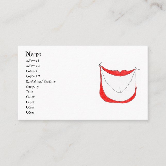 DET STORA LEENDET profilerar kortet Visitkort (Framsida)