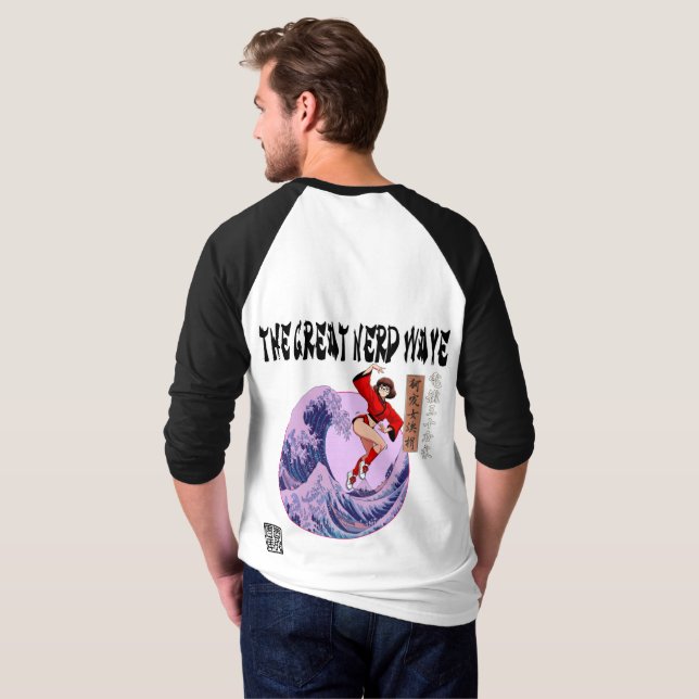 Det stora nördvågen t shirt (Hel baksida)