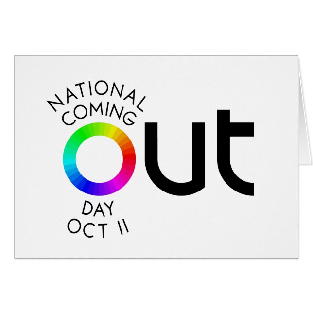 Det stora OUTvitkortet OBS Kort (Framsidan Horizontal)