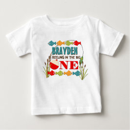 Det stora temat för fiske är första födelsedag tee shirt