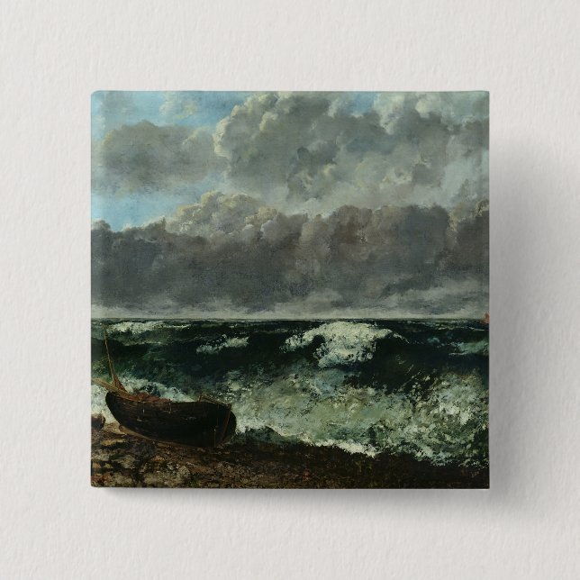 Det stormiga havet eller, vinka, 1870 knapp (Framsida)