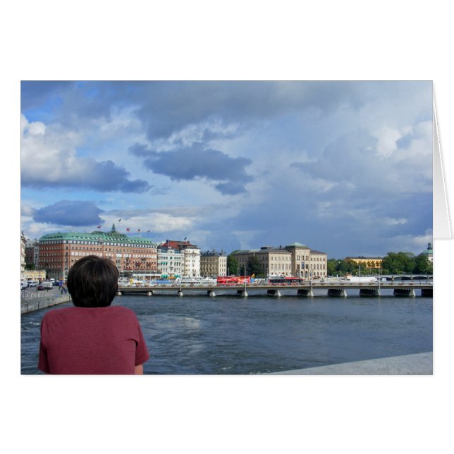 Det storslagna hotellet, Stockholm sverigekort Hälsningskort (Framsidan Horizontal)