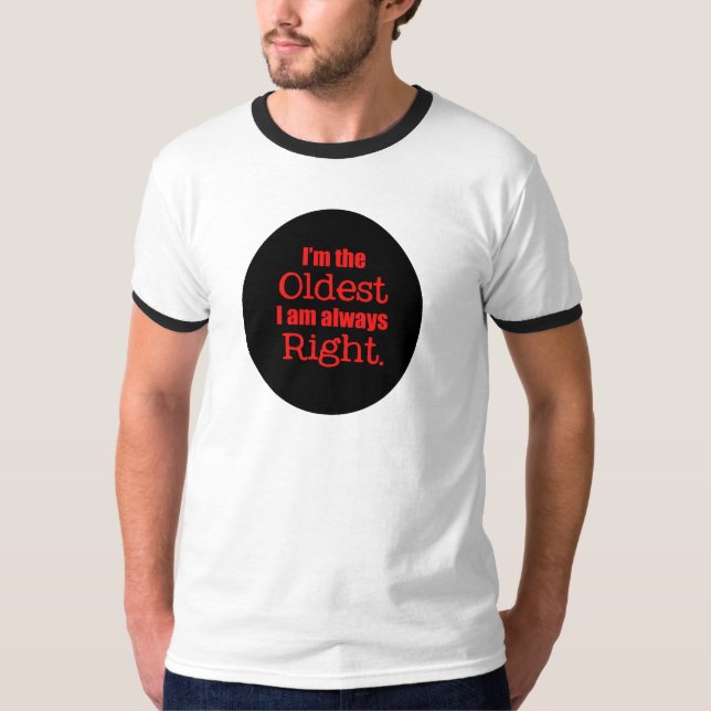 Det störst och äldst t shirt (Framsida)