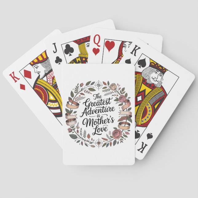 Det Största Äventyret Är Moderns Kärlek Casinokort (Baksidan)