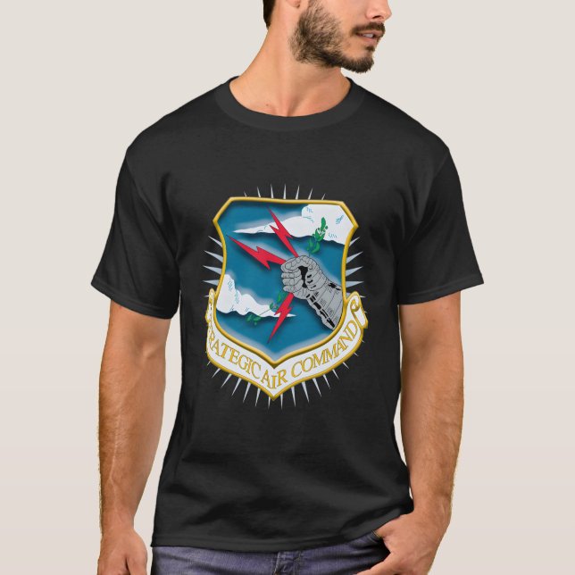 Det strategiska Luft-kommandot T Shirt (Framsida)