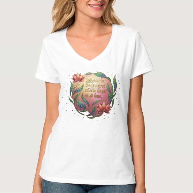 Det suveräna hjärtat t shirt (Framsida)
