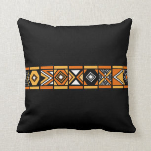Det svart afrikanska mönster kudder kudde