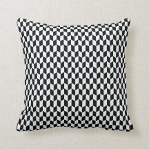 Det svartvita geometriska mönster kudder