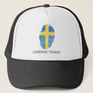 Det svenska handlag identifierar med fingeravtryck keps