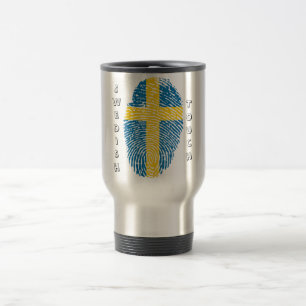 Det svenska handlag identifierar med fingeravtryck resemugg