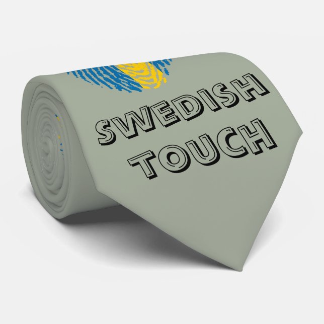 Det svenska handlag identifierar med fingeravtryck slips (Rullad)
