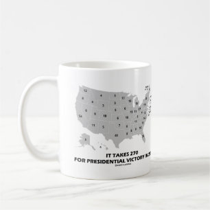Det tar 270 år för presidentens seger 2024 Karta Kaffemugg