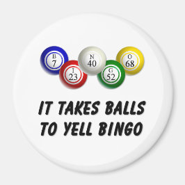 Det tar Bollar till Yell Bingo Magnet