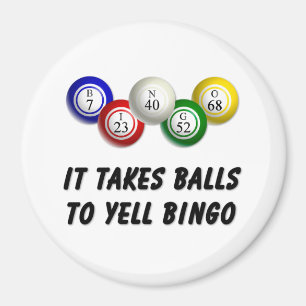 Det tar Bollar till Yell Bingo Magnet