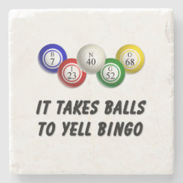 Det tar Bollar till Yell Bingo Stenunderlägg