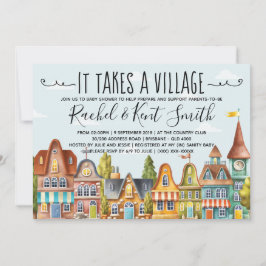 Det tar en babystövel för byar inbjudningar