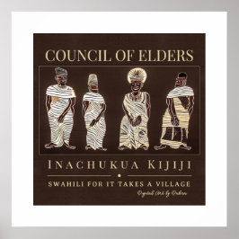 Det tar en by - Afrikas stamarv Ram Poster