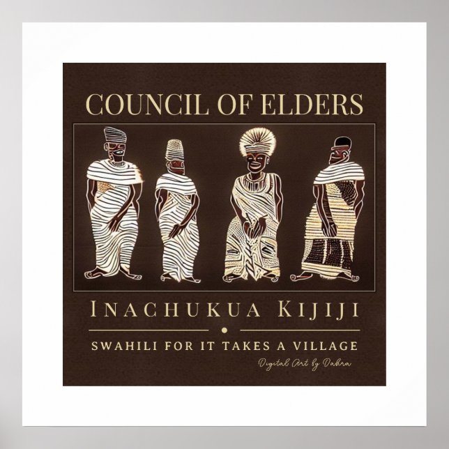 Det tar en by - Afrikas stamarv Ram Poster (Framsidan)