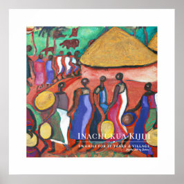 Det tar en by - Afrikas stamarv Ram Poster