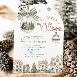 Det tar en bybo med en neutral babydusch. inbjudningar