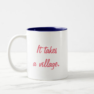 Det tar en bykaffemugg Två-Tonad mugg