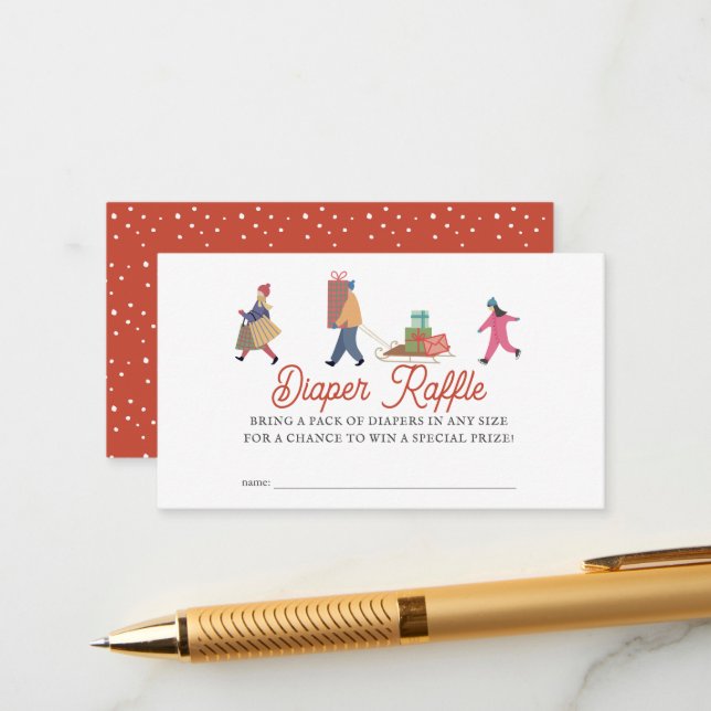 Det tar en Helgdag i byarna Raffle Biljett Tilläggskort (Fram/Back In Situ)