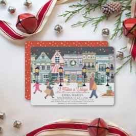 Det tar en Helgdag med en egen babydusch. Julkort