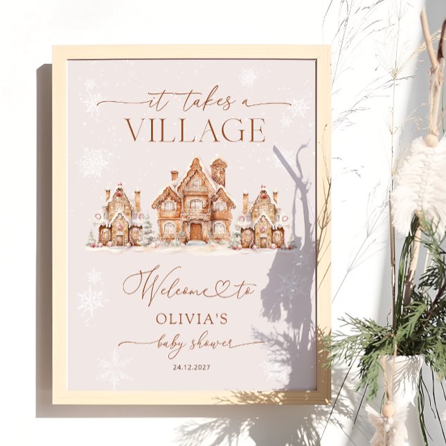 Det tar en välkomsthälsning för Village Winter Bab Poster (Skapare uppladdad)
