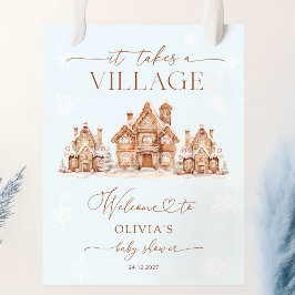 Det tar en välkomsthälsning för Village Winter Bab Poster
