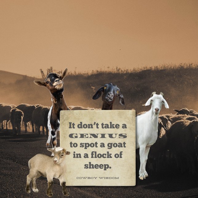 Det tar inte en | Cowboy Wisdom | Sydliga bud Stenunderlägg (Skapare uppladdad)