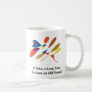 Det tar lång tid att odla ett gammalt vänligt ka kaffemugg