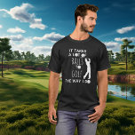 Det tar mycket Bollar till golfbanan jag gör Golfe T Shirt<br><div class="desc">Den här designen har skapats med digitalteknik. Det kan vara personlig genom att klicka på anpassningsknappen och ändra färg, lägga till namn, initialer eller ord. Kontakta mig på colorflowcreations@gmail.com om du vill ha denna design på en annan produkt. Köp min ursprungliga abstrakt-akrylmålning för försäljning på www.etsy.com/shop/colorflowart. Se fler av mina...</div>