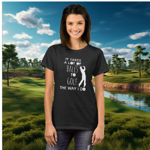 Det tar mycket Bollar till golfbanan jag gör Golfe T Shirt