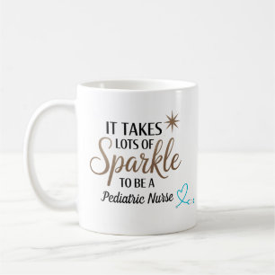 Det tar mycket gnistra att vara barnsköterska kaffemugg