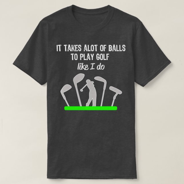 Det tar mycket Manar Boys Golf Gift. T Shirt (Design framsida)