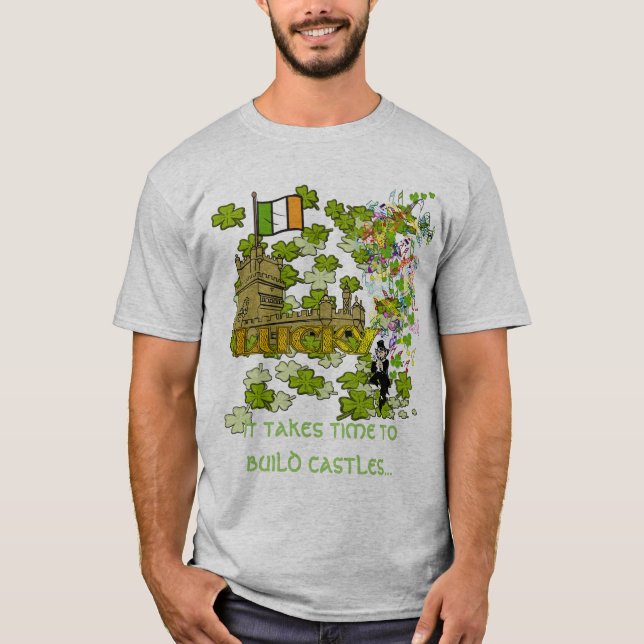 Det tar tid att bygga slott. tee shirt (Framsida)