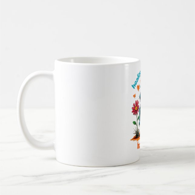 DET TAR TID ATT HJÄLPA, VARA PATIENT KAFFEMUGG (Vänster)