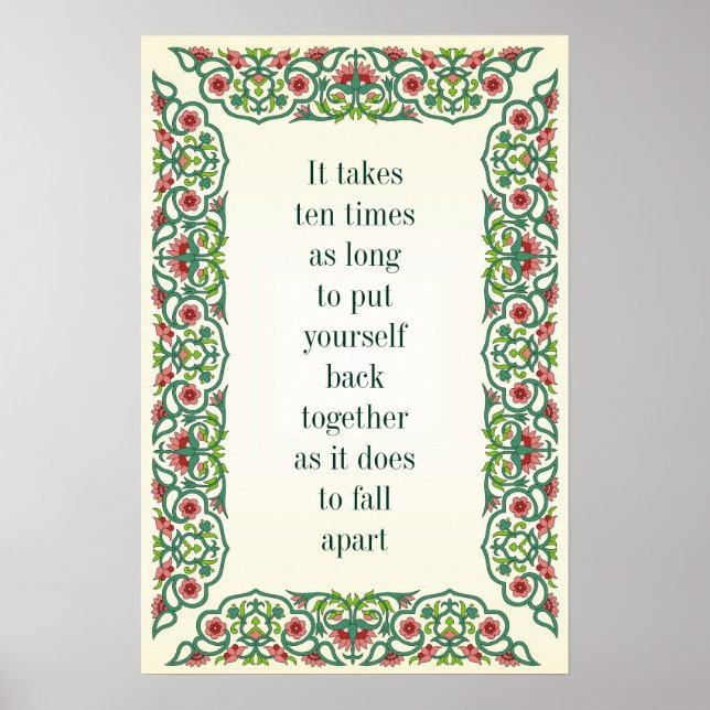 Det tar tio gånger så lång tid att ta tillbaka sig poster (Framsidan)