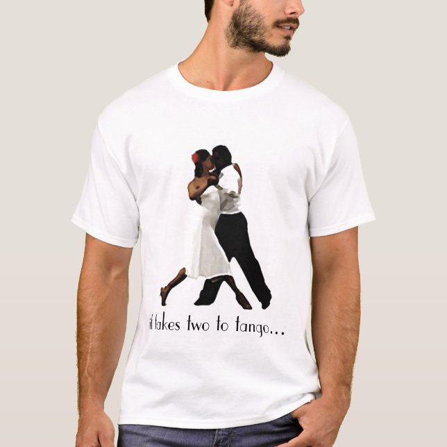 Det tar två till tango t-shirt (Framsida)