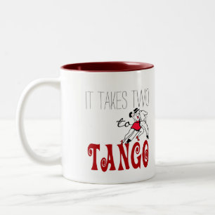 Det tar två till Tango Två-Tonad Mugg