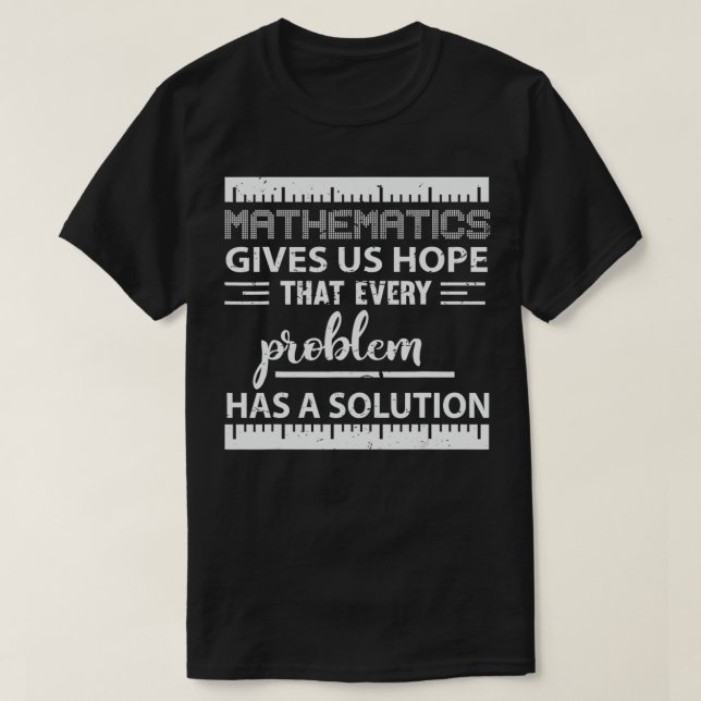 Det tematiska problemet har lett till en lösning m t shirt (Design framsida)