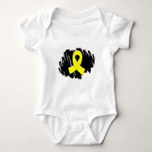 Det Testicular cancergultbandet med klottrar T-shirt