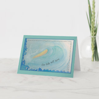 Det Tide ska vändcitationstecknet för uppmuntran Kort